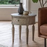 Gallery Direct Rustique Round Side Table Gallery Direct Rustique Round Side Table