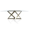 Bontempi Millennium 180cm Fix Glass Table Bontempi Millennium 180cm Fix Glass Table