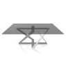 Bontempi Millennium 200cm Fix Glass Table Bontempi Millennium 200cm Fix Glass Table