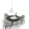 Bontempi Millennium Round Fixed Ring Dining Table  Bontempi Millennium Round Fixed Ring Dining Table 