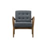 Bayside Mid-Century Modern Armchair - Dark Grey Linen Bayside Mid-Century Modern Armchair - Dark Grey Linen
