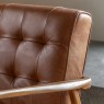 Gallery Direct Humber Mid-century Modern Armchair - Vintage Brown Leather Gallery Direct Humber Mid-century Modern Armchair - Vintage Brown Leather