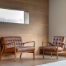 Gallery Direct Humber Mid-century Modern Armchair - Vintage Brown Leather Gallery Direct Humber Mid-century Modern Armchair - Vintage Brown Leather