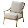 Reliant Mid-Century Modern Armchair | Natural Linen