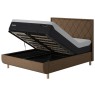 Tempur Arc King Ottoman Bed - Quilted Headboard Tempur Arc King Ottoman Bed - Quilted Headboard