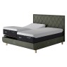 Tempur Arc King Adjustable Disc Divan Bed Base - Quilted Headboard Tempur Arc King Adjustable Disc Divan Bed Base - Quilted Headboard