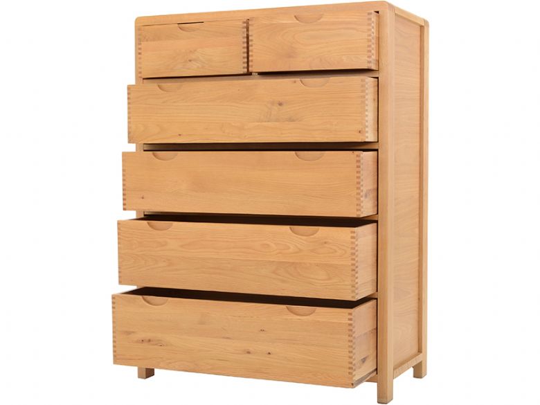 Ercol Bosco 6 drawer tall wide chest