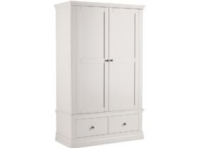 Cleveland Painted  Double Wardrobe With Drawers