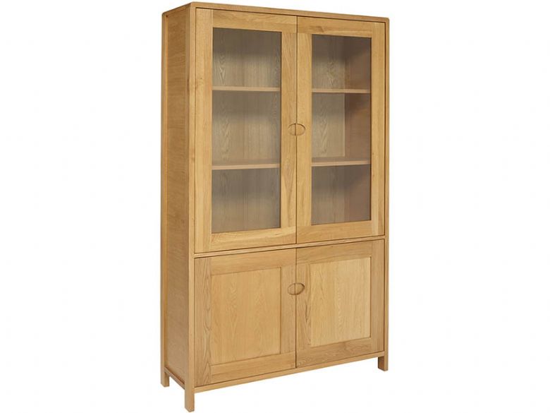 Ercol Bosco oak display cabinet available at Lee Longlands