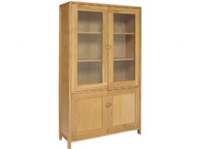 Ercol Bosco oak display cabinet available at Lee Longlands