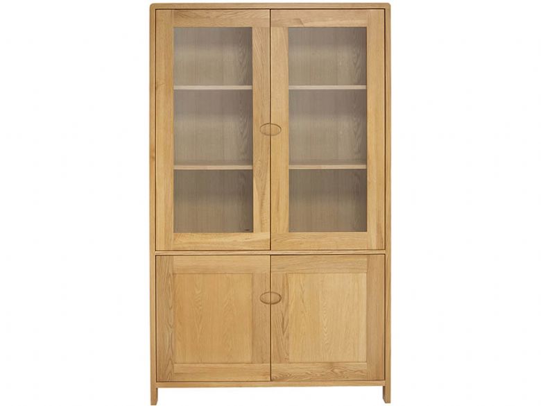 Ercol Bosco wood display cabinet 1393