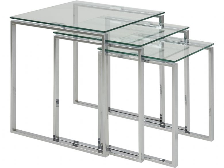 Nest Of Tables &#038;#045; Clear Glass
