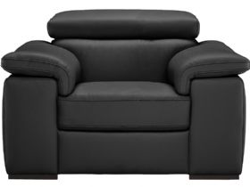 Natuzzi Editions Calin armchair in black leather