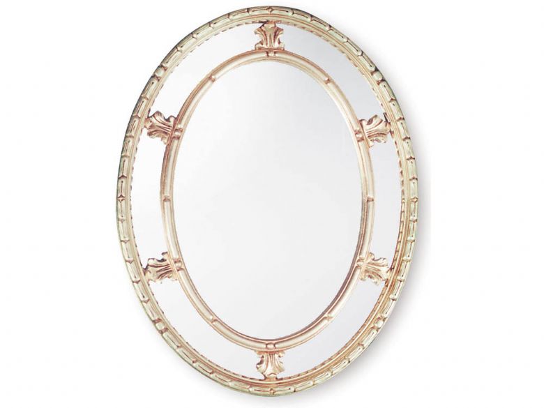 Oval Double Framed Mirror