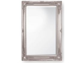 Classic Swept Frame Ornate Mirror - Silver