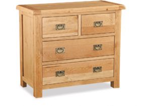 Fairfax Bedroom Oak 2 Over 2 Chest of Drawers