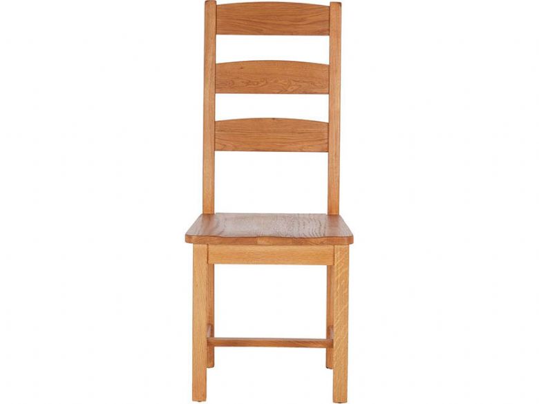 Ladder Back Chair with Wooden Seat