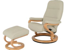 Himolla Zerostress Kennet Recliner Chair & Stool
