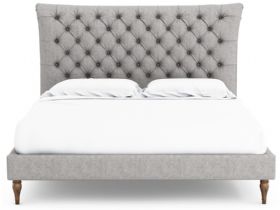 Conrad 5'0 King size low end bed frame in grey fabric