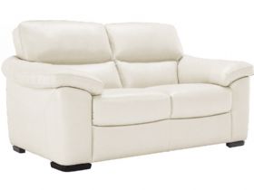 Cosmos cream leather 2 seater sofa
