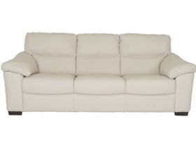 Cosmos large 4 seater sofa in cream leather