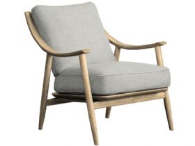 700 Ercol Marino armchair in grey fabric