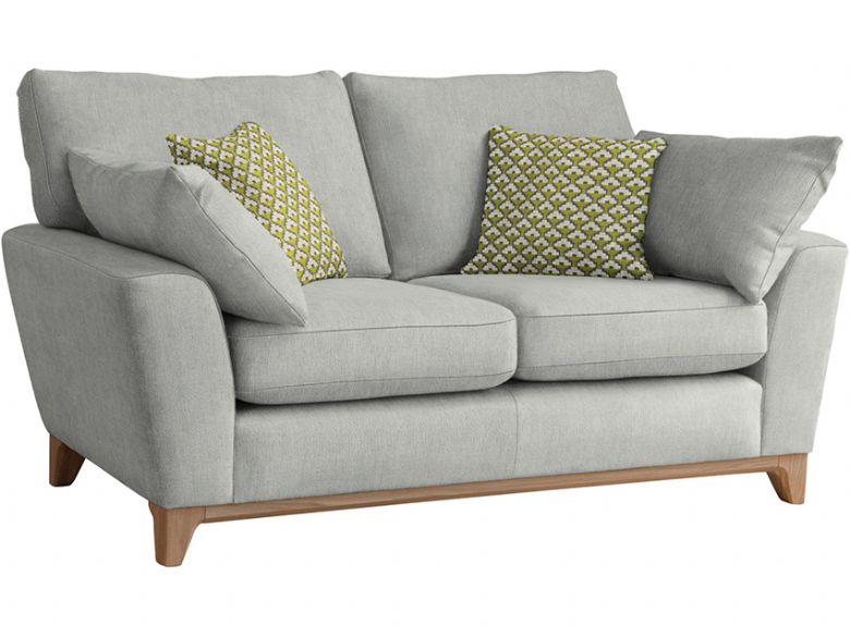 Ercol modern Novarra large fabric sofa, with pale oak feet