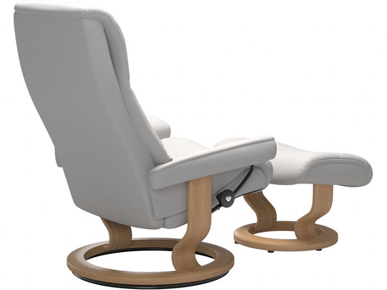 Stressless View recliner chair and footstool at Lee Longlands