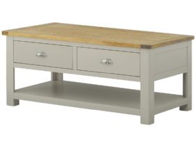 Hunningham painted coffee table with drawers
