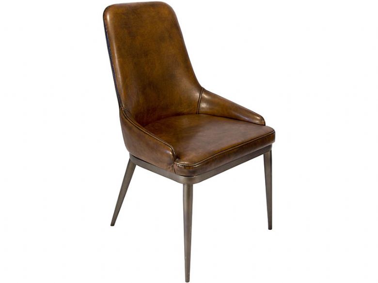 Retro brown dining chair available at Lee Longlands