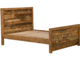 Halsey 5&#039;0 King Size Reclaimed High Foot End Bed
