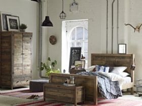 Halsey reclaimed rustic bedroom collection