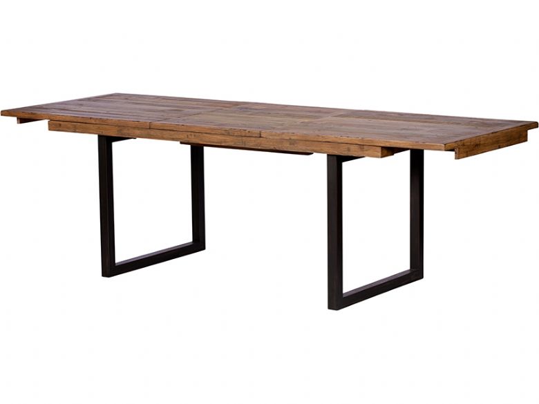 Halsey reclaimed 180cm dining table fully extended