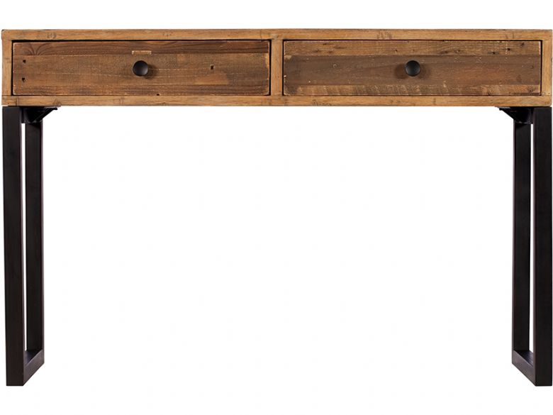 Halsey reclaimed 2 drawer console table
