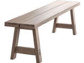 Avesta solid oak modern bench