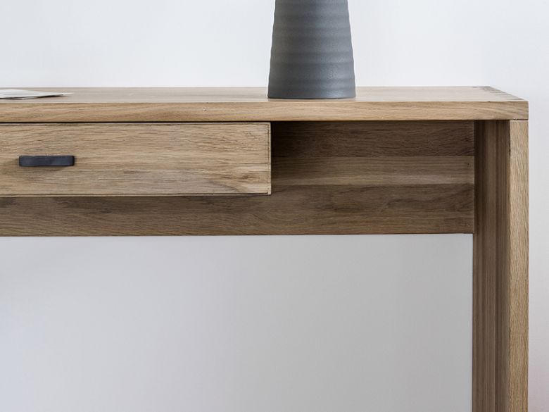 Avesta modern oak console table