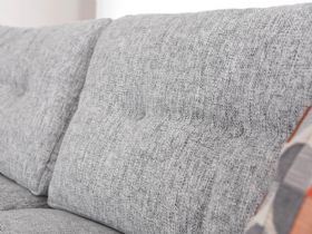 Lottie grey contemporary lounger sofa interest free credit available