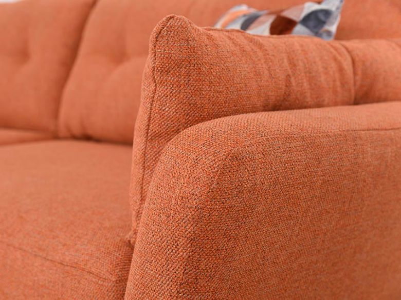 Lottie extra large stylish orange sofa finance options available
