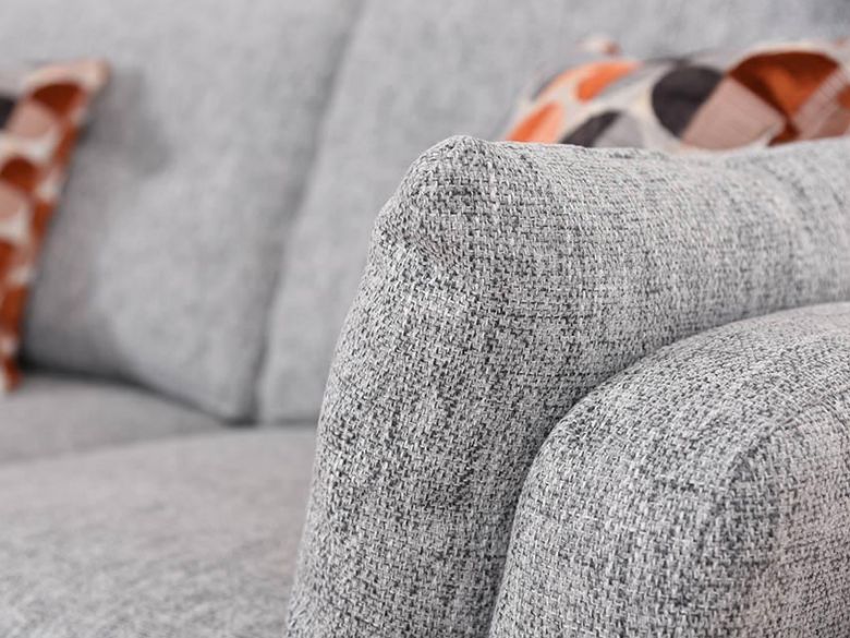 Lottie modern grey fabric sofa White Glove delivery
