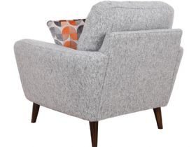 Lottie modern grey armchair  interest free credit available