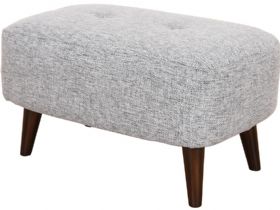 Lottie modern grey footstool