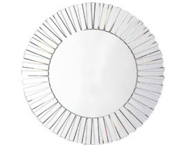 Sunny art deco circular mirror available at Lee Longlands