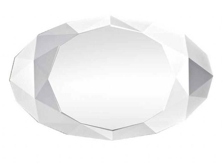 Precious White angled glass mirror available at Lee Longlands