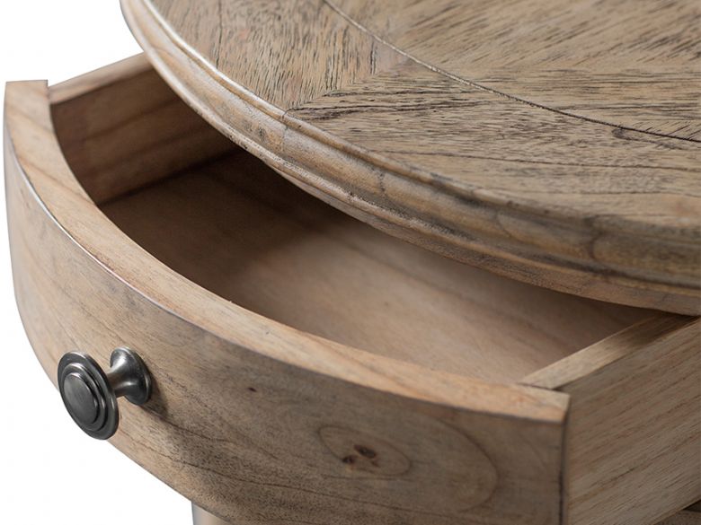 Wishland Round 1 Drawer Side Table