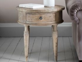 Wishland Round 1 Drawer Side Table