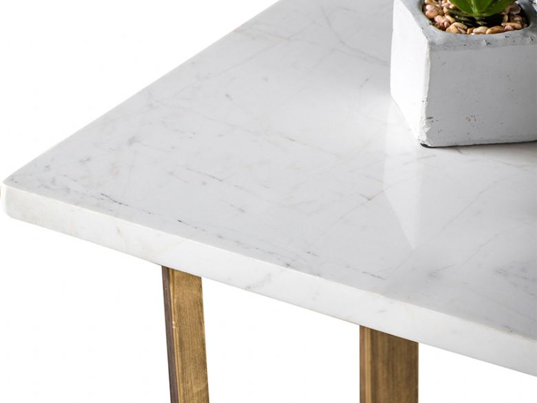 Zin Marble Console Table