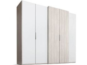 230 5 Door Right-hand Storage - Polar White/Platinum Oak Front, Platinum Oak Body