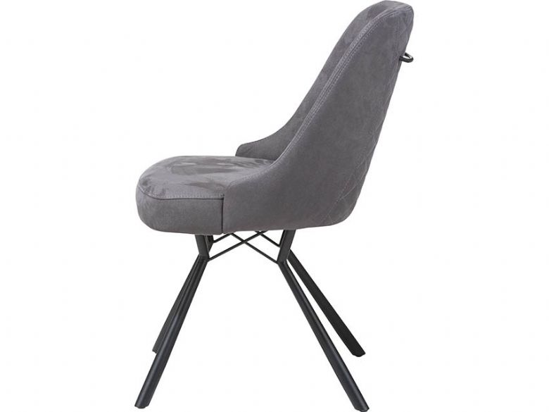 Calm Anthracite Dining Chair Side