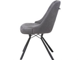 Calm Anthracite Dining Chair Side