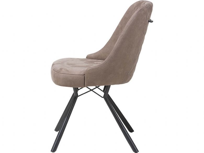 Calm Taupe Dining Chair Side